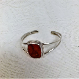 Sterling Silver Native American Signed Bracelet